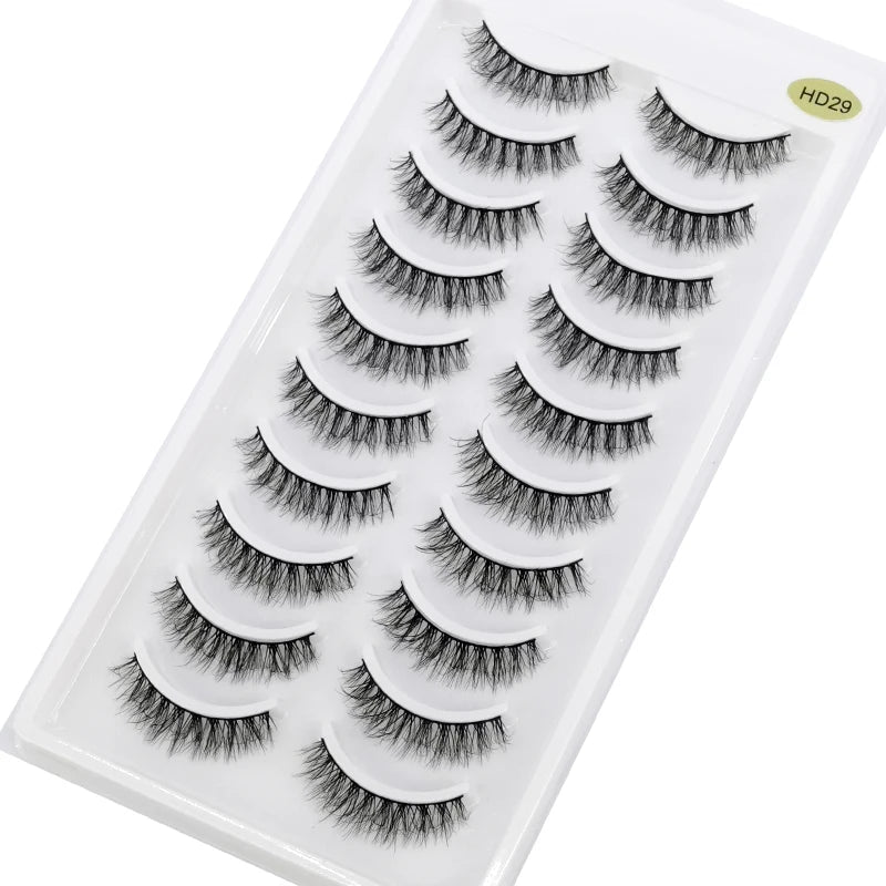 Verhoog je uitstraling met 10 paar luxe natuurlijke lange 3D nerts valse wimpers - Perfect voor make-up liefhebbers!