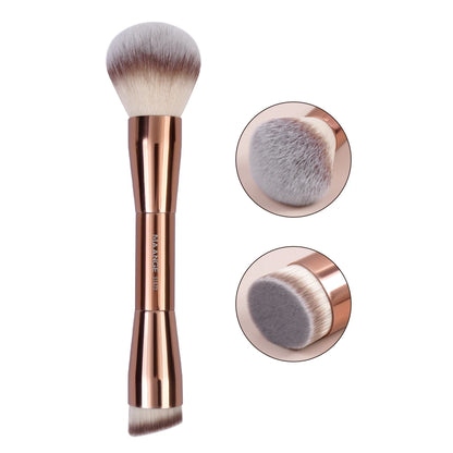 Deluxe Dubbelzijdige Make-up Penselen voor Perfecte Foundation, Concealer, Blush en Bronzer - Ultra-Zachte Vezel Schoonheidtools