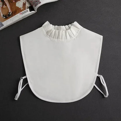 Chic 2024 Voorzijde Strik Witte Afneembare Kant Kraag voor Dames – Vintage Stijl Blouse Accessoire voor een Modebewuste Uiterlijk