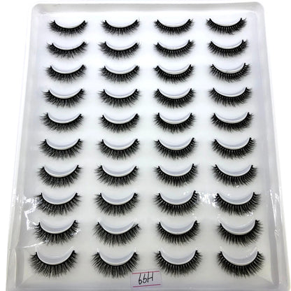 2023 Premium 20 Pairs Natuurlijke Lange 3D Minks Valse Wimpers Makeup Kit - Prachtig Gecontroleerde Mink Wimper Extensies voor Verbluffende Ogen!
