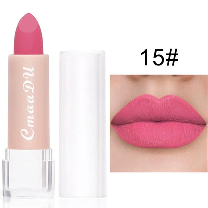 Heerlijke 15-kleur Lippenstift Set: Kussensbestendige Matte Lipgloss, Waterdicht & Langdurige Moisturizing Formule - Het Perfecte Koreaanse Make-up Cadeau voor Vrouwen!