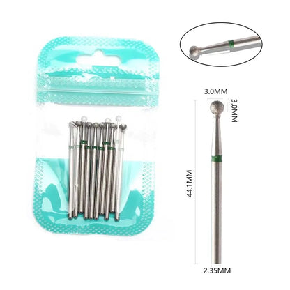 Ultimate 10-delige Diamanten Vijl Bit Set voor Perfecte Manicure & Pedicure met Elektrische Machine - Inclusief Borstel en Freesgereedschap