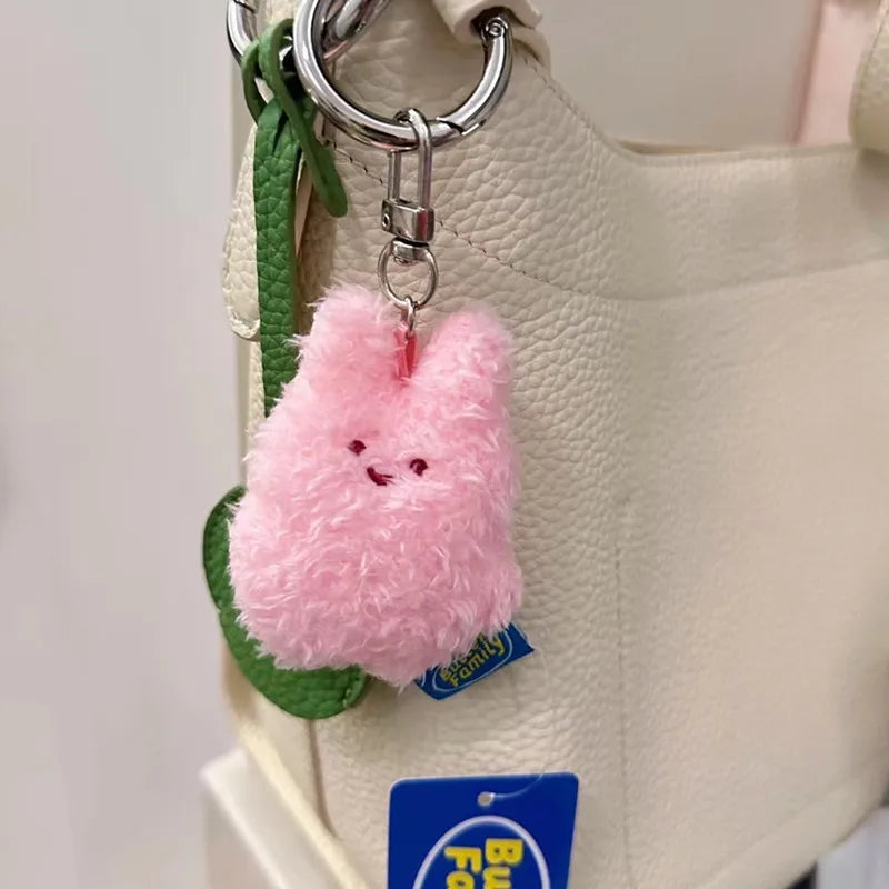 Charmante 7cm Butter Konijn Plush Sleutelhanger - Schattige Anime Knuffel Perfect voor Kinderverjaardagen!