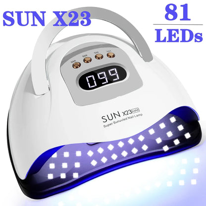 Professionele 380W LED Nagellamp voor Snelle Gel Uitharding - 81 LED's, 4 Timerinstellingen, Perfect voor Thuis en Salon Nagelkunst!