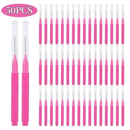 Set van 5/10/50 Mini Wenkbrauw Permanent Borstels - Wegwerp, Buigbare Wenkbrauw Lift Gereedschappen voor Perfecte Wimpers!