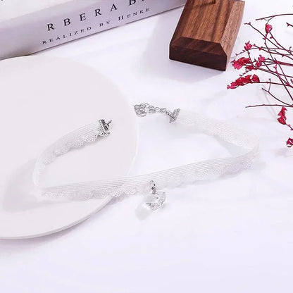 Elegante Vintage Fluwelen Parels Choker - Korte Zwarte Sleutelbeen Kraag Ketting voor Vrouwen - Perfecte Gotische Accessoire