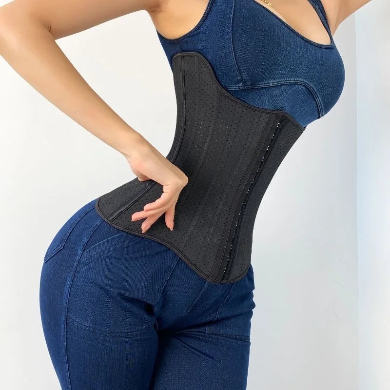 Verhoog Je Vorm: 25 Stalen Been Angel Wing Latex Taille Trainer Corset voor Vrouwen voor Buikvorming en Ondersteuning Na Het Trainen