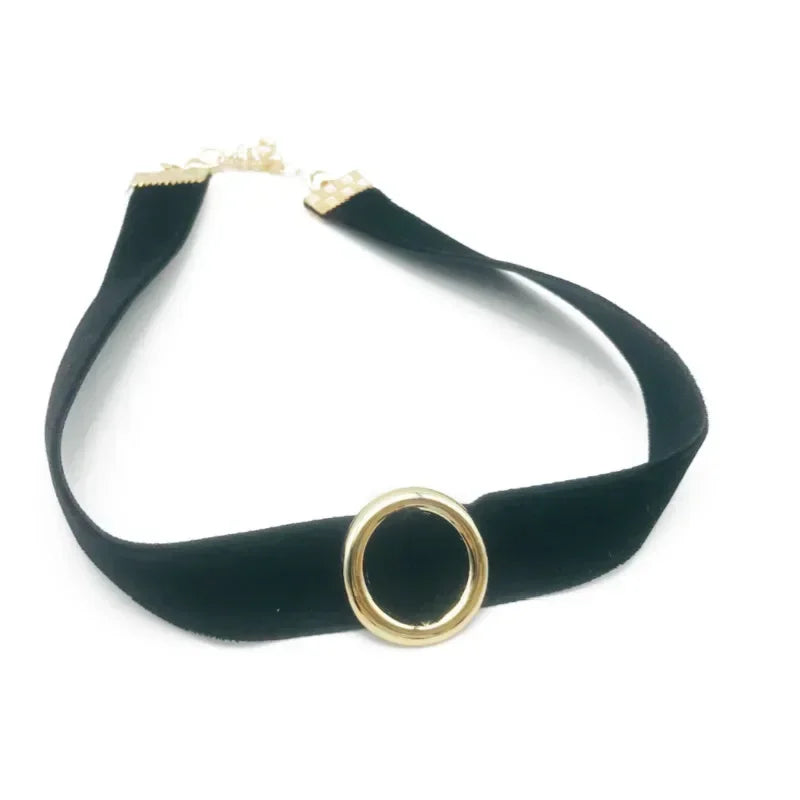 Elegante Vintage Fluwelen Parels Choker - Korte Zwarte Sleutelbeen Kraag Ketting voor Vrouwen - Perfecte Gotische Accessoire