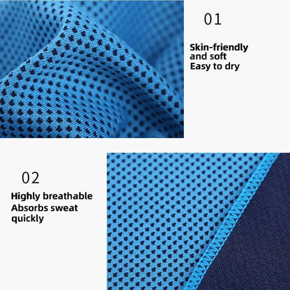 Revolutionaire Circulaire Silicoen Gewikkelde Koeltowel - Sneldrogende Microvezel Strand- en Fitnessaccessoire (1PC)