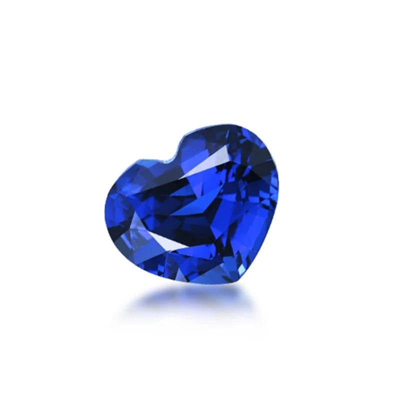 Blue Corundum Loose Gemstone Royal Blue Oval Cut Stone for Ring Pendant DIY Jewelry Making