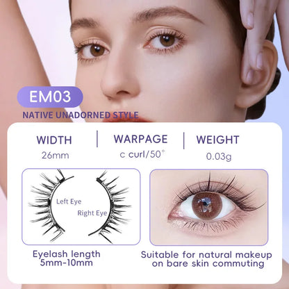 Magnetische Valse Wimpers - 4 stuks/1 paar van Eenvoudig Te Dragen, Zachte en Natuurlijke Quantum Magnet Oogmake-up met Applicator, Geen Lijm Nodig!