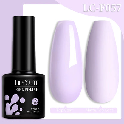 LILYCUTE 7ML Snelle-Extensions Nagelgel - Semi-permanente Acryl Kristalwit & Helder Nude Nagellak voor Prachtige UV Opbouw
