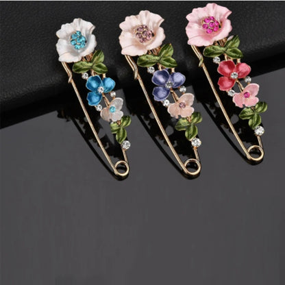 Uitzonderlijke Bloemenbroches voor Vrouwen - Sprankelende Strass en Emaille Ontwerp voor Kragen, Revers, Trui's, Sjaals en Jurken - Perfecte Sieraad Cadeaus!
