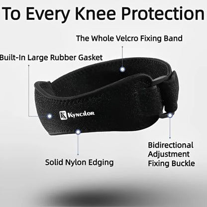 Verstelbare Knieschijf Steunband met Compressiepad - Ultiem Comfort voor Basketbalfans!