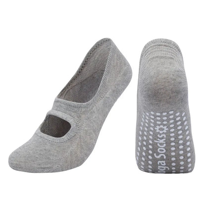 Antislip silicone yogasokken voor vrouwen - Maat EU 35-42, perfect voor Pilates, binnendans en fitness in de sportschool.