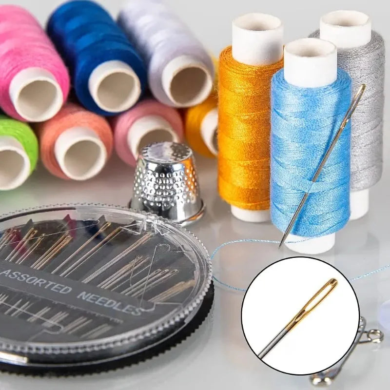 Kit de couture complet 226 pièces fils aiguilles accessoires broderie DIY débutant professionnel