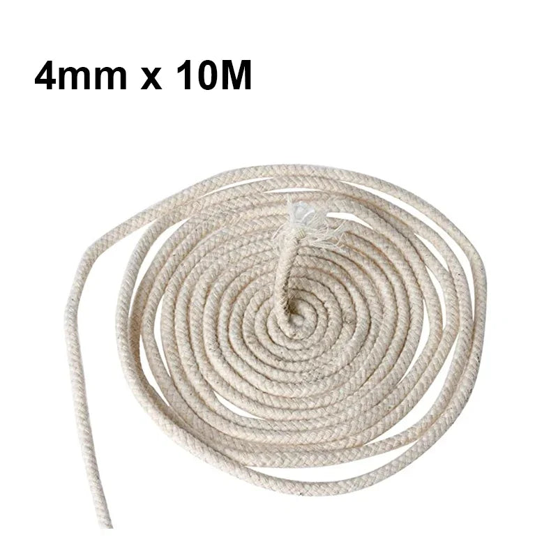 Cotton Candle Wick Roll Round Woven Wick 2mm to 8mm DIY Candle Making Oil Lamp and Wax Candle Supplies