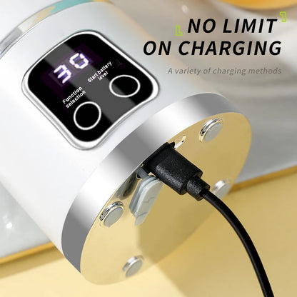 Veelzijdige 450ml Fruit Juicer: 8 Bladen, 3 Snelheidsinstellingen, USB Oplaadbare Draagbare Blender voor Smoothies en IJs Vermahlen!