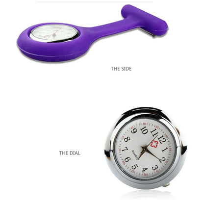Stijlvolle Dames Pocketwatch met Digitale Weergave - Clip-On Analoge Klok Verpleegster Broche Speld Elektrische Mode Horloge