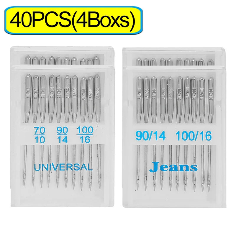 Aiguilles universelles machine à coudre lot 20 à 100 point standard acier couture DIY