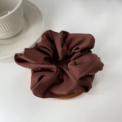 Chique Franse Zijde Haaraccessoires voor Vrouwen - Getextureerde Satijnen Scrunchies en Haartjes voor Stijlvolle Uiterlijk