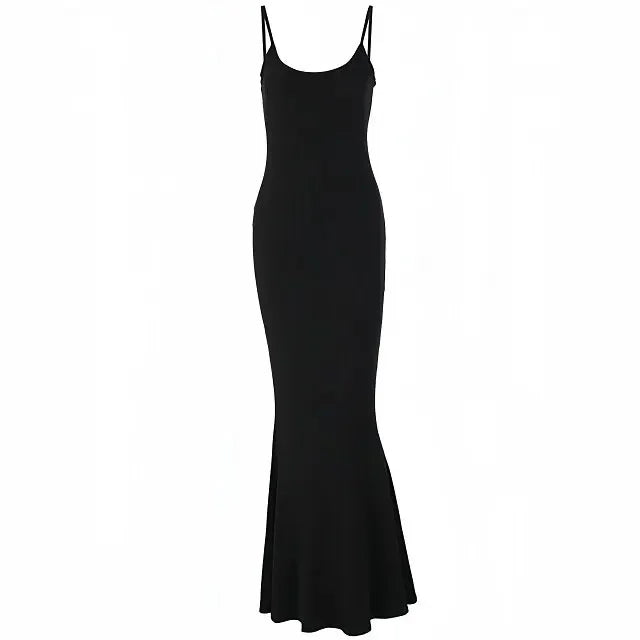 Chique Dames Mouwloze Rugloze Bodycon Maxi Jurk - Elegante Zomer Lounge Stijl voor Moeiteloze Glamour
