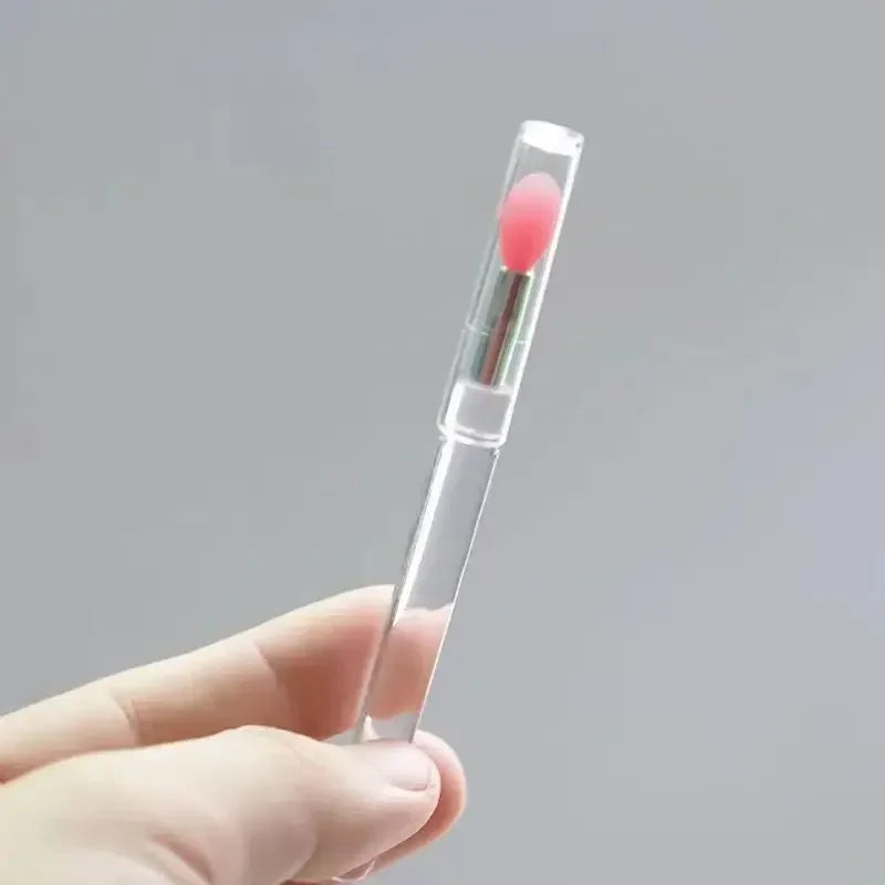 Veelzijdige Draagbare Siliconen Lippenborstel Set - 1/3/5PCS met Beschermende Hoes voor Moeiteloze Toepassing van Lippenbalsem, Lippenstift en Lipgloss!