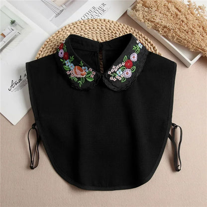 Chic 2024 Voorzijde Strik Witte Afneembare Kant Kraag voor Dames – Vintage Stijl Blouse Accessoire voor een Modebewuste Uiterlijk