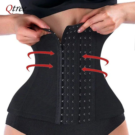 Verjong uw silhouet met de Qtree Slankmakende Taille Trainer Riem - Dames Lichaamsvormer en Buikstrakker voor een Slank Uiterlijk!