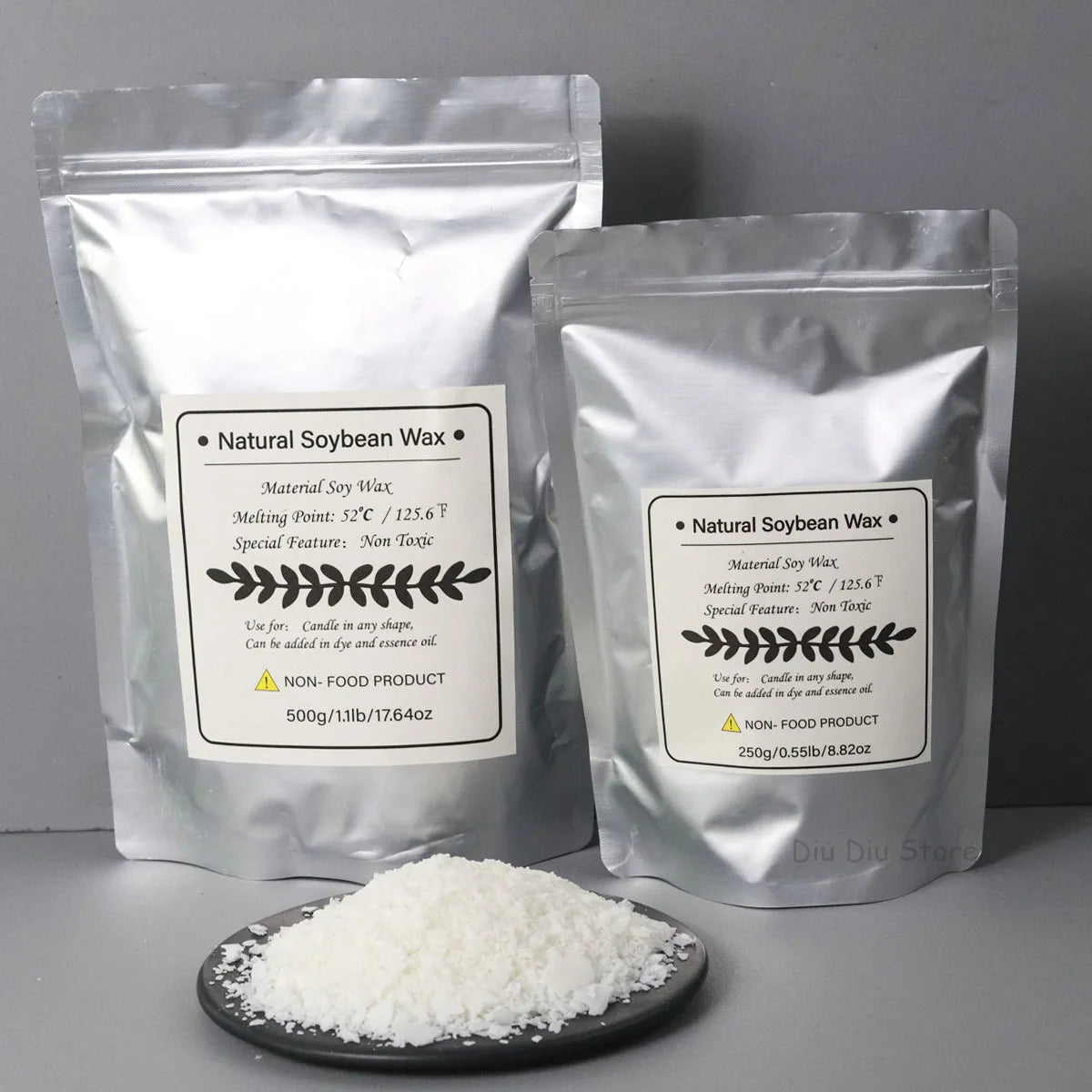 Natural Soy Wax Flakes for Candle Making | Soy Candle Wax for Containers & DIY Candles | 100g–1000g