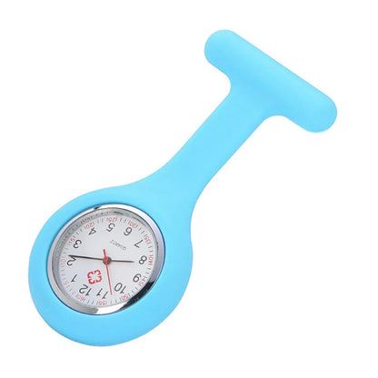 Stijlvolle Dames Pocketwatch met Digitale Weergave - Clip-On Analoge Klok Verpleegster Broche Speld Elektrische Mode Horloge