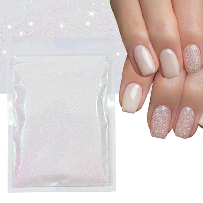 10g Blauw Groene Gloei-in-het-Donker Nagelpoeder - Luminieuze Pigmentstof voor Indrukwekkende Sieraden en Knutsel Decoraties