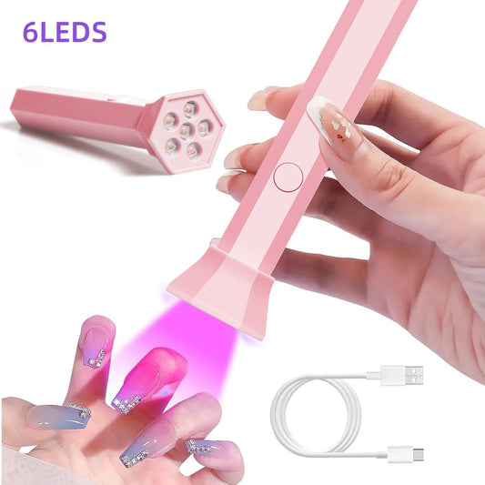 Oplaadbare Draagbare UV LED Nag droger met Batterij – Sneldrogende Lamp voor Perfect Gecureerde Gelnagels Thuis!