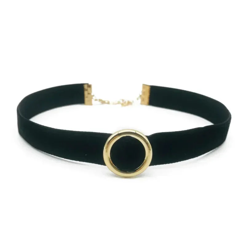 Elegante Vintage Fluwelen Parels Choker - Korte Zwarte Sleutelbeen Kraag Ketting voor Vrouwen - Perfecte Gotische Accessoire