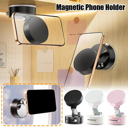 Veelzijdige Dubbelzijdige Zuignap Magnetische Telefoonhouder - Flexibele & Vouwbare Oplossing voor Moeiteloos Gemak!