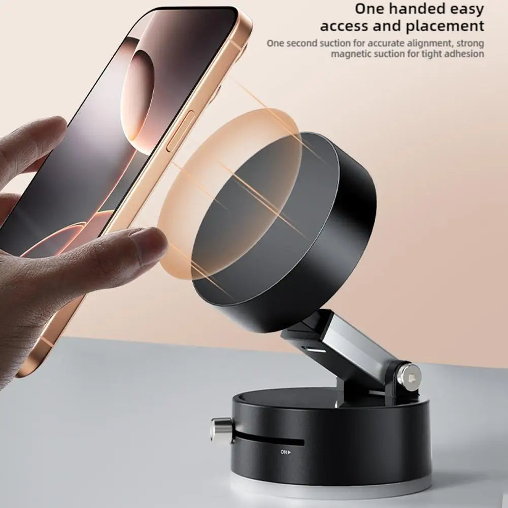 Veelzijdige Dubbelzijdige Zuignap Magnetische Telefoonhouder - Flexibele & Vouwbare Oplossing voor Moeiteloos Gemak!