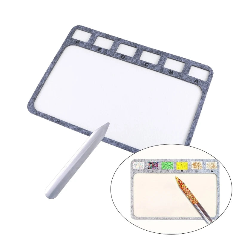 Perlenmatte Set 2 teilig Filz Perlenboard mit Alphabet für Schmuckherstellung DIY Bastelbedarf