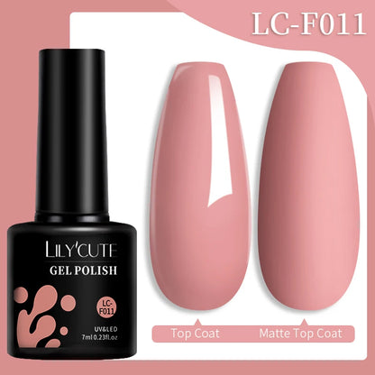 LILYCUTE 7ML Snelle-Extensions Nagelgel - Semi-permanente Acryl Kristalwit & Helder Nude Nagellak voor Prachtige UV Opbouw