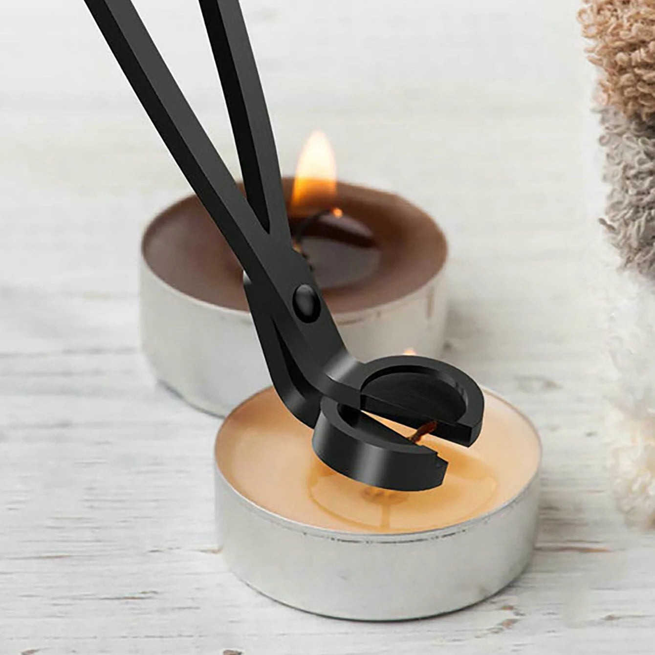 Candle Wick Trimmer Scissors Wick Shears for Jar Candles Wick Cutting Tool Candle Care Accessory