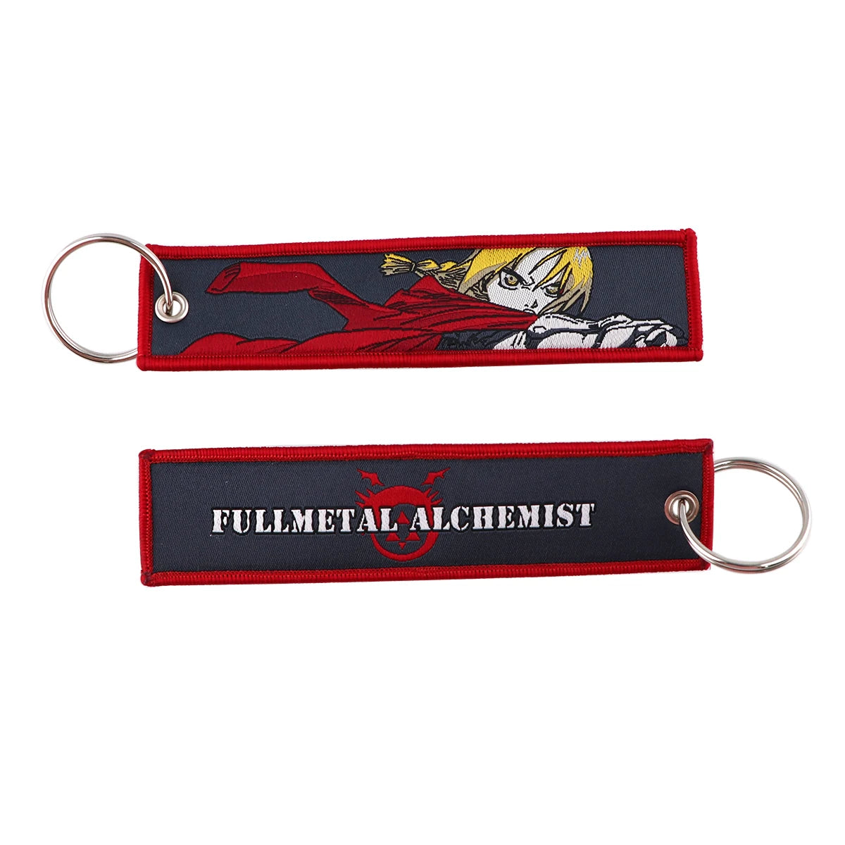Stijlvolle Japanse Anime Geborduurde Sleutelhangers – Perfecte Sleuteltags voor Motorfietsen, Auto's en Rugzakken – Trendy Sleutelhanger Cadeaus voor Vrienden!