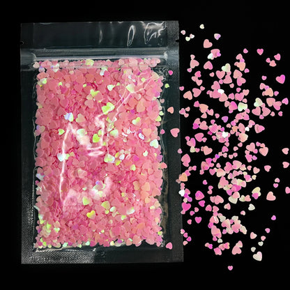 10g Blauw Groene Gloei-in-het-Donker Nagelpoeder - Luminieuze Pigmentstof voor Indrukwekkende Sieraden en Knutsel Decoraties