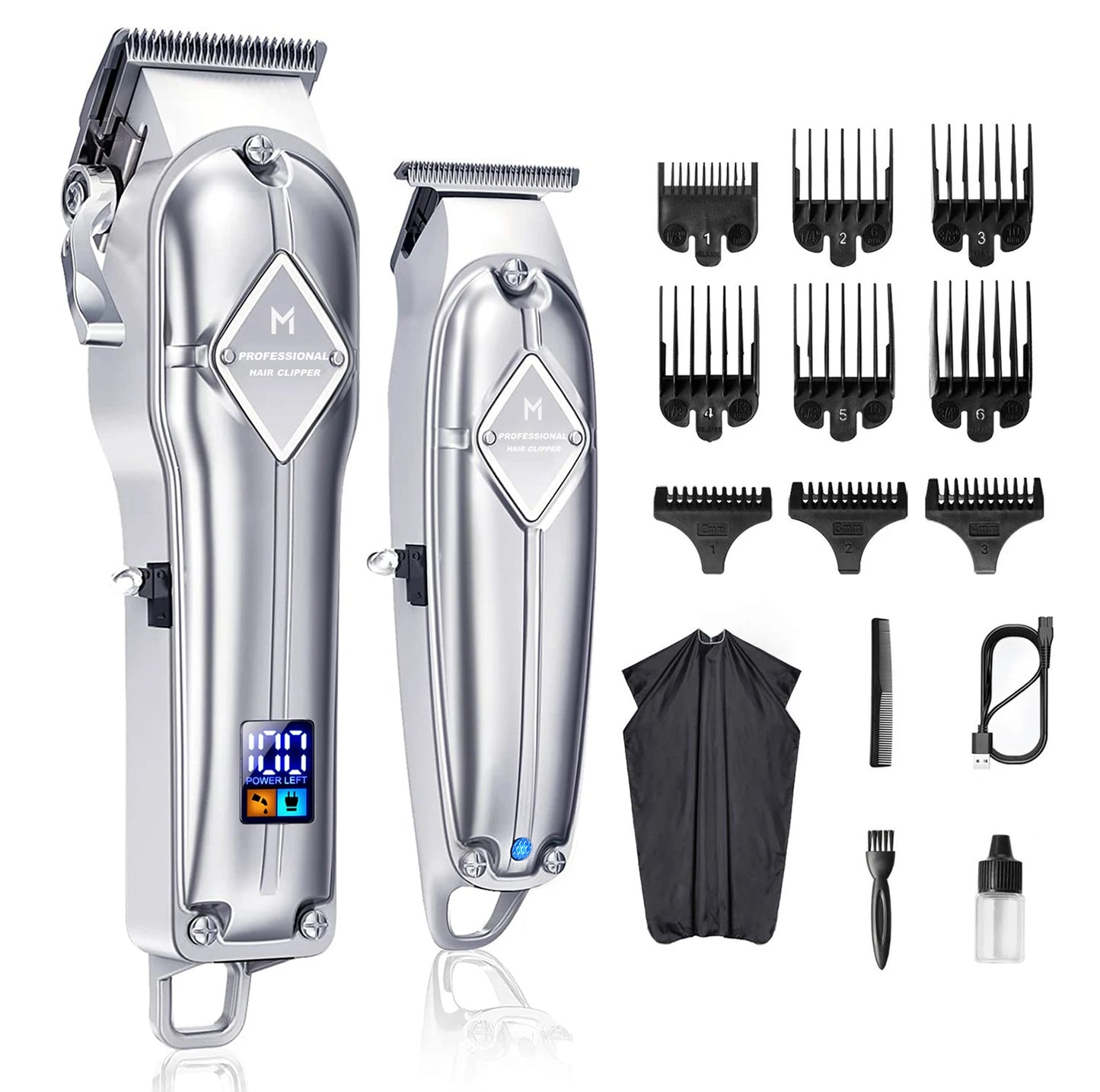 Professionele Limural Haarknippers voor Mannen - Compleet Haarsnit en Baardtrimset met Draadloze T-blade voor Nauwkeurige Verzorging