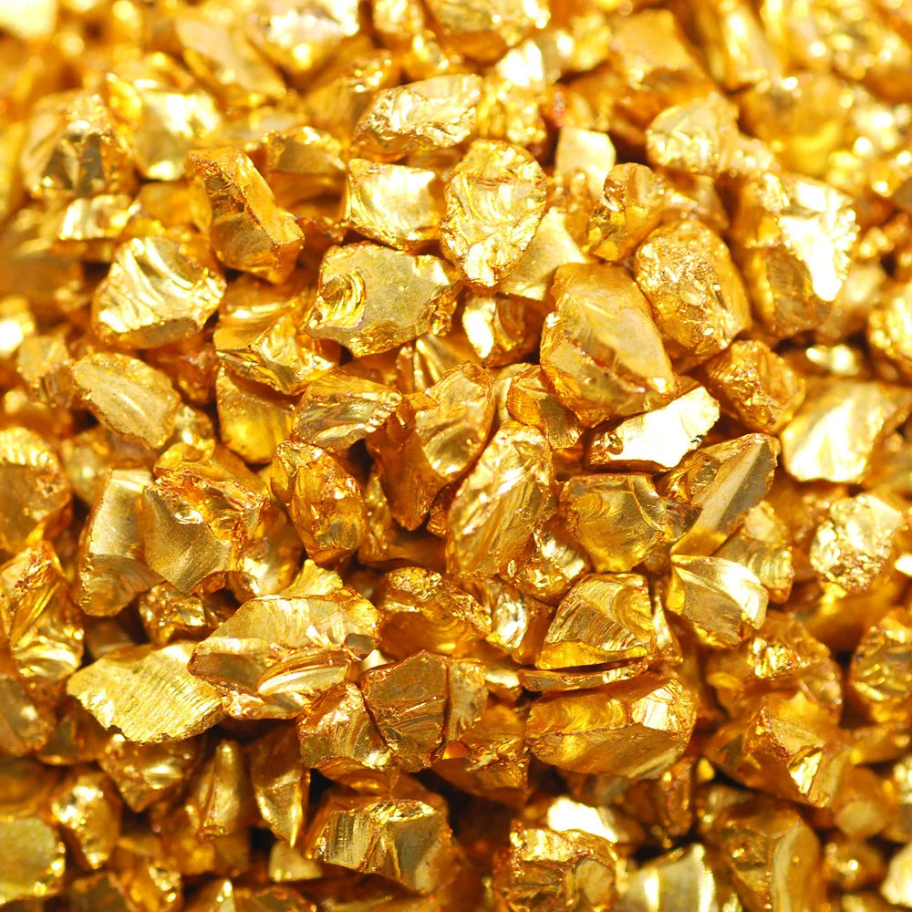 AB Clear Rhinestone Chips 4-6mm Glass Resin Inclusions 20g Iridescent Fake Gold Metallic Gems for Jewelry Making