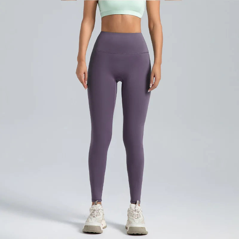 Stijlvolle Hoge Zwarte Leggings voor Vrouwen – T-Line Vrij, Heuplift, Buikcompressie, Perfect voor Yoga en Hardlopen!