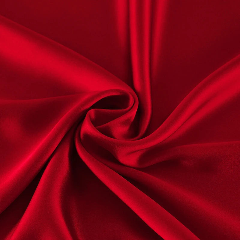 100% Mulberry Silk Fabric 114cm Wide Plain Dyed Solid Color Silk for Dresses Scarves Sewing by Meter