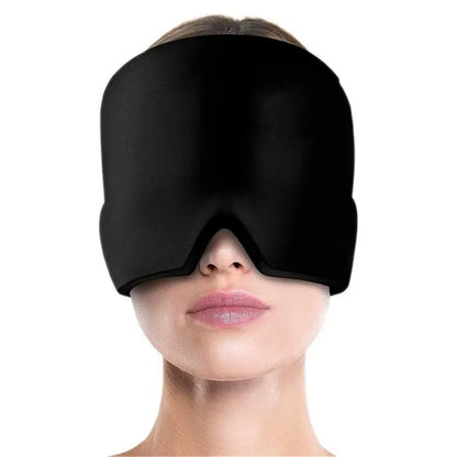 Ultieme Migraine Verlichtingsh mhe - Verzachtende Gel Hot & Cold Therapie IJs Cap voor Hoofdpijn Verlichting & Oogmasker om Stress en Drukpijn te Verlichten