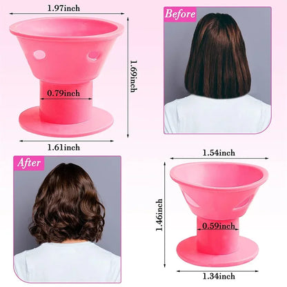 Zachte Siliconen Haarrollers - Hittevrije DIY Rollen in 10/20 Verpakking voor Moeiteloos, Schadevrij Stylen!