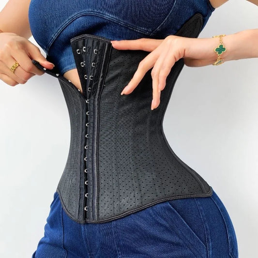 Verhoog Je Vorm: 25 Stalen Been Angel Wing Latex Taille Trainer Corset voor Vrouwen voor Buikvorming en Ondersteuning Na Het Trainen