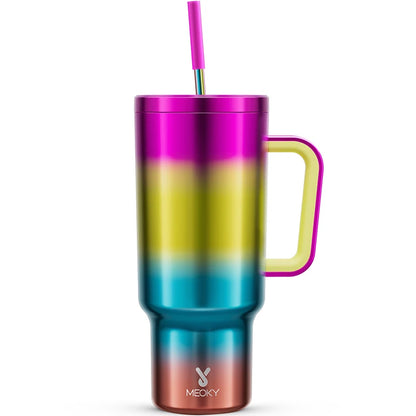 Meoky 40oz RVS Reistumbler - Stijlvolle Multi-Prints, Lekvrij Ontwerp, Perfect voor Koffie, Water en Cadeaus voor Onderweg!