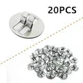 100pcs Wood Candle Wick Base Clips Metal Wick Tabs for Candle Making Supplies Soy Wax DIY Craft